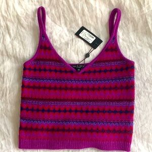 Rag & Bone Purple Willow Fairisle Cami